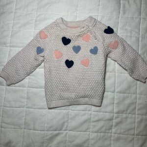 Cozy Sweater with Hearts